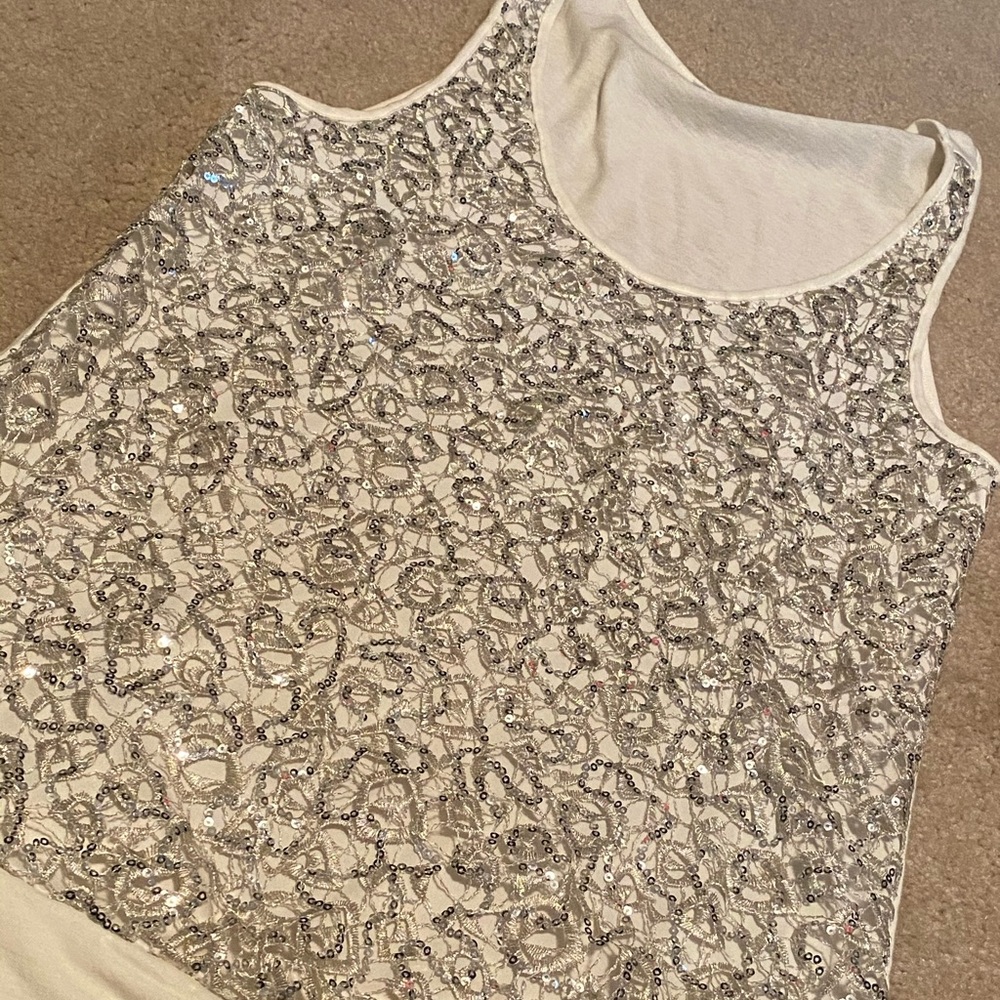 Express- Sequined tank, Small